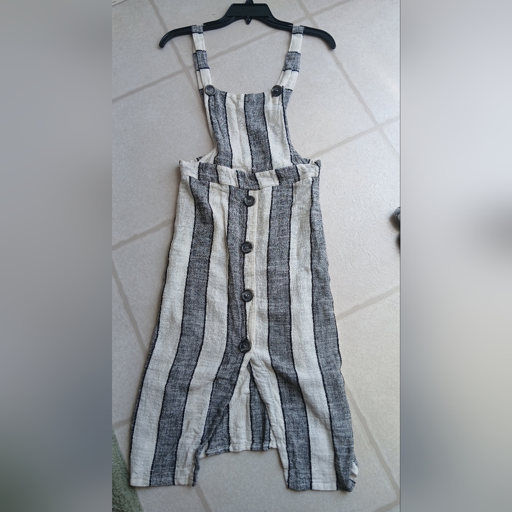 Urban Romantics Cotton/linen Striped Dress Jumper S - Picture 4 of 5